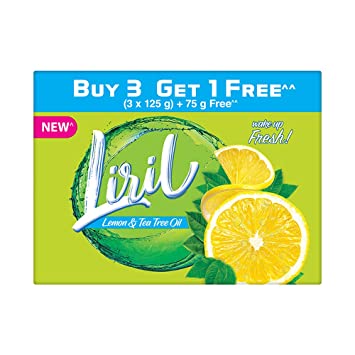 LIRIL LEMON AND TEA TREE OIL SOAP  125 G (BUY 3 GET 75G FREE) (1 UNIT)