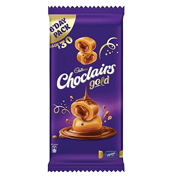 Cadbury Choclairs Gold Birthday Pack Brittles. (632.50gm)