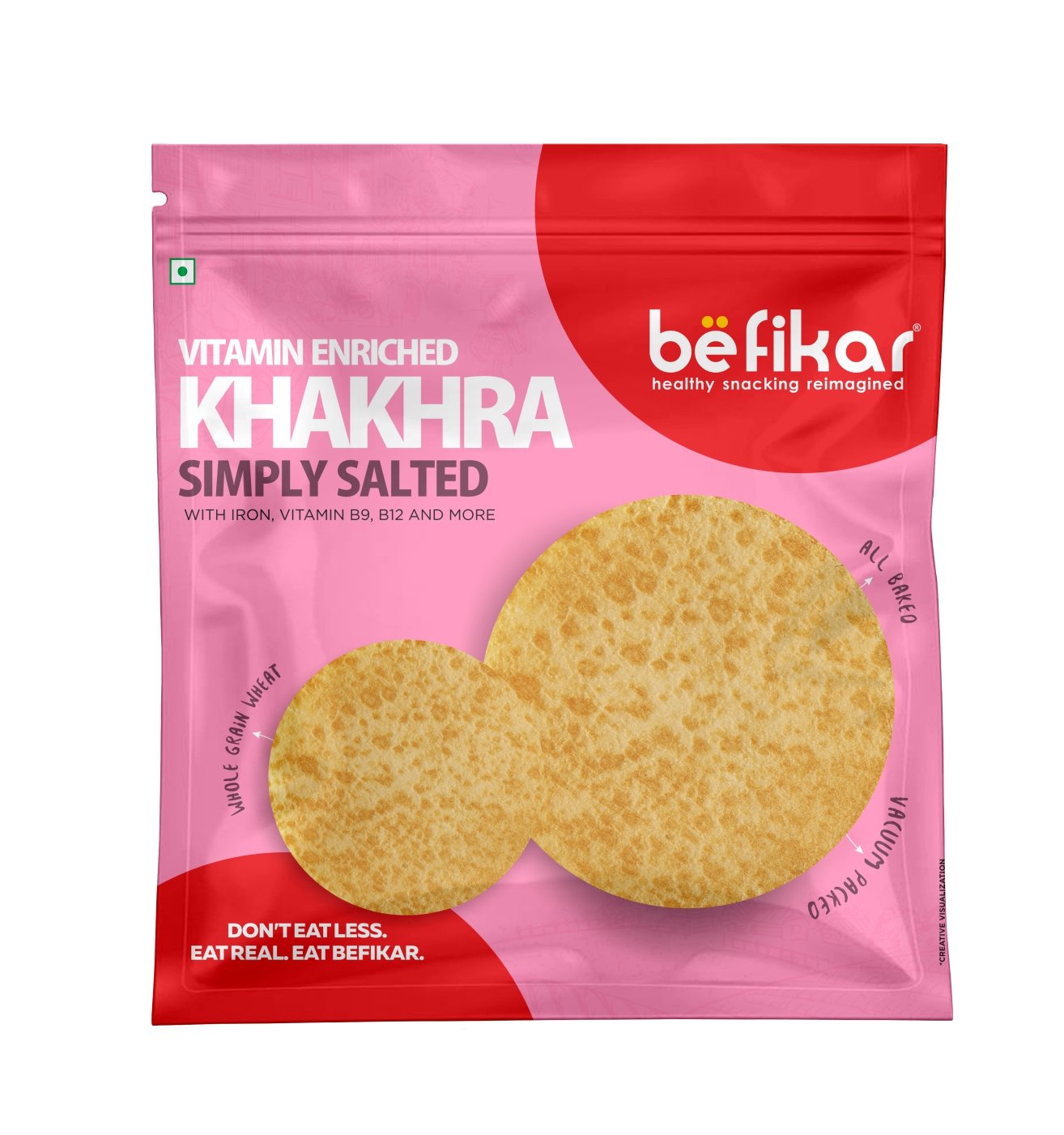 Befikar Vitamin Khakhra – Simply Salted. (180.00gm)