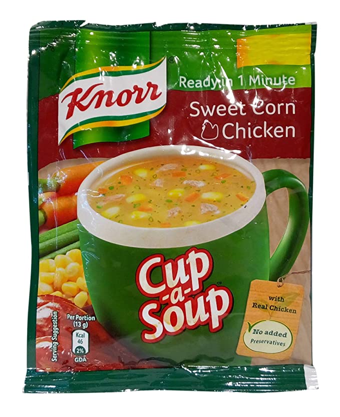 Knorr Sweet Corn Chicken Soup| Serve 4 | 100% Pure and Natural. (13.00gm)