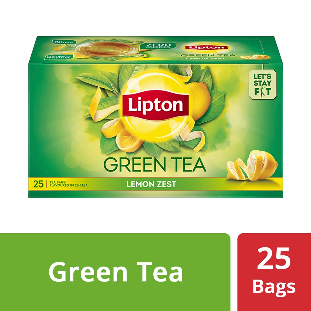 Lipton Green Tea Lemon Zest 25 Tea Bags (1.00Pkt)