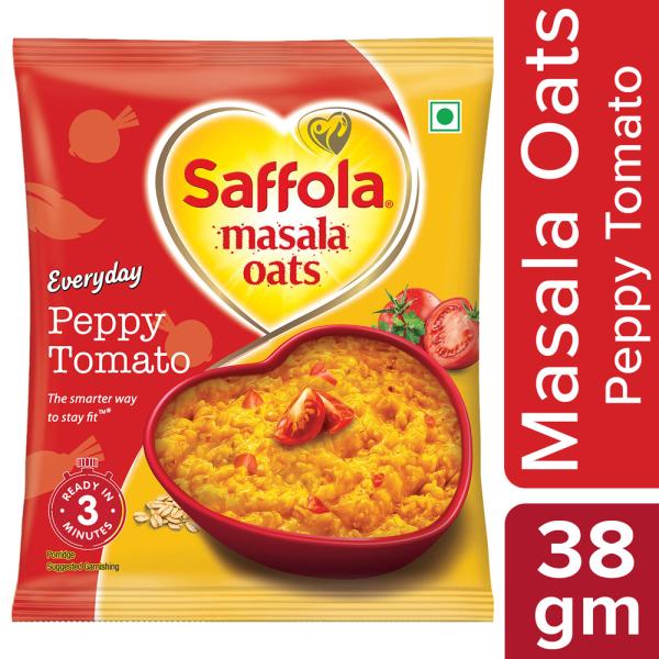 Saffola Peppy Tomato Instant Masala Oats (38.00gm)