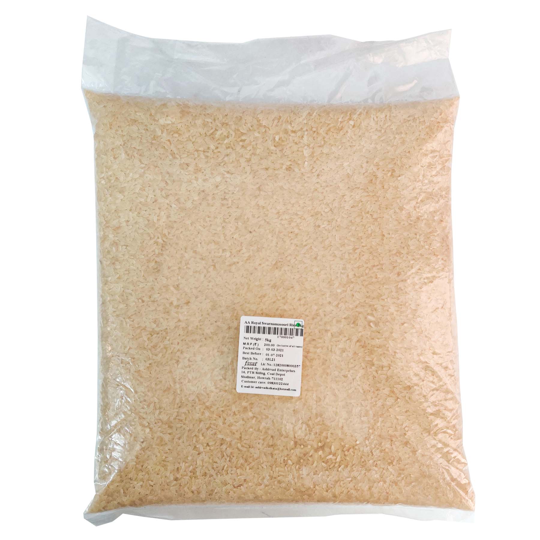 AA Royal Swarnamasoori Rice (5.00Kg)