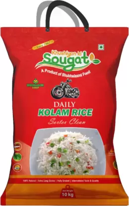 Khushiyon Ki Sougat Daily Kolam Rice  (10 kg)