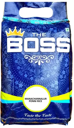The Boss Manachannalur Ponni Rice (Full Grain, Boiled)  (5 kg)