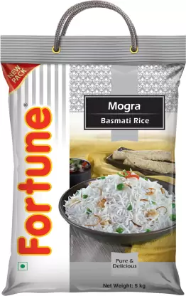 Fortune Mogra Basmati Rice (Broken Grain, Raw)  (5 kg)