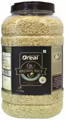 Oreal Extra Long Grain Brown Rice with High in Fibre and Protien – 5KG Pack Brown Basmati Rice Brown Basmati Rice (Long Grain, Raw)  (5 kg)