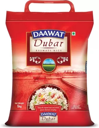 Daawat Dubar Basmati Rice (Medium Grain)  (5 kg)