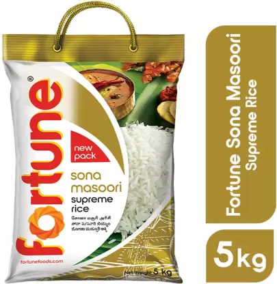 Fortune Supreme Sona Masoori Rice  (5 kg)