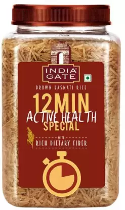 INDIA GATE Active Health Brown Brown Basmati Rice  (1 kg)