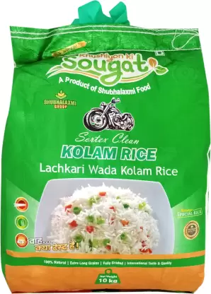 Khushiyon Ki Sougat Wada Lachkari Kolam Rice  (10 kg)