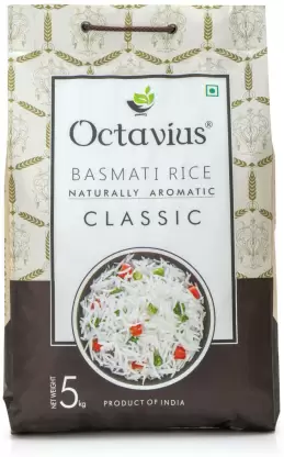 Octavius Classic Basmati Rice (Long Grain, Steam)  (5 kg)