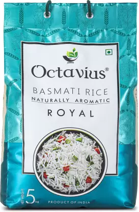 Octavius Royal Aromatic and Flavourful Everyday Use Basmati Rice (Medium Grain, Steam)  (5 kg)