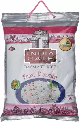 INDIA GATE Basmati Rice, Rozana, 5kg Basmati Rice  (5 kg)