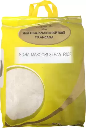 Shree Gajanan Industries Sona Masoori Rice (Steam)  (10 kg)