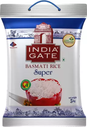INDIA GATE Super Basmati Rice (Long Grain)  (5 kg)